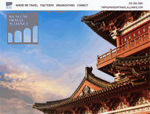 Tablet Screenshot of museumtravelalliance.com
